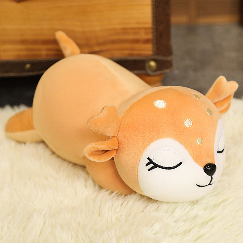 Weiches Rehkitz-Kuscheltier 50 cm Plüschspielzeug für Kinder, Dekoration, Reh Bambi, Kissen, Kinderzimmer, Kuscheltier | Sansoti