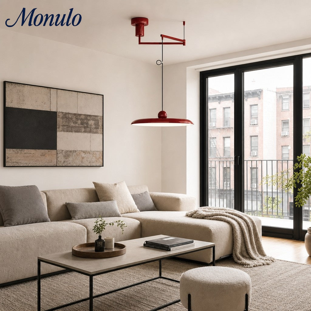 Verstelbare Hanglamp met Zwenkarm – Minimalistische Industriële Verlichting Metaal | Sansoti