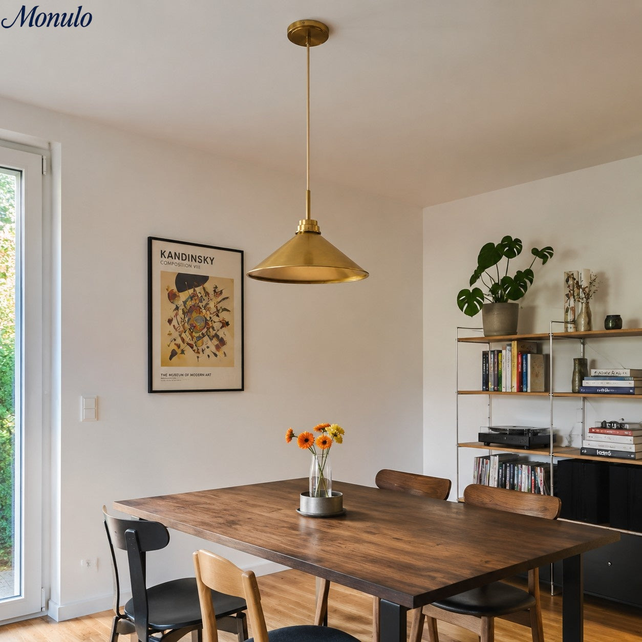 Kegelvormige Hanglamp in Landelijke Stijl - Dimbaar - Voor Keuken en Hal - Scandinavisch Geïnspireerd - Modern Farmhouse Verlichting | Sansoti