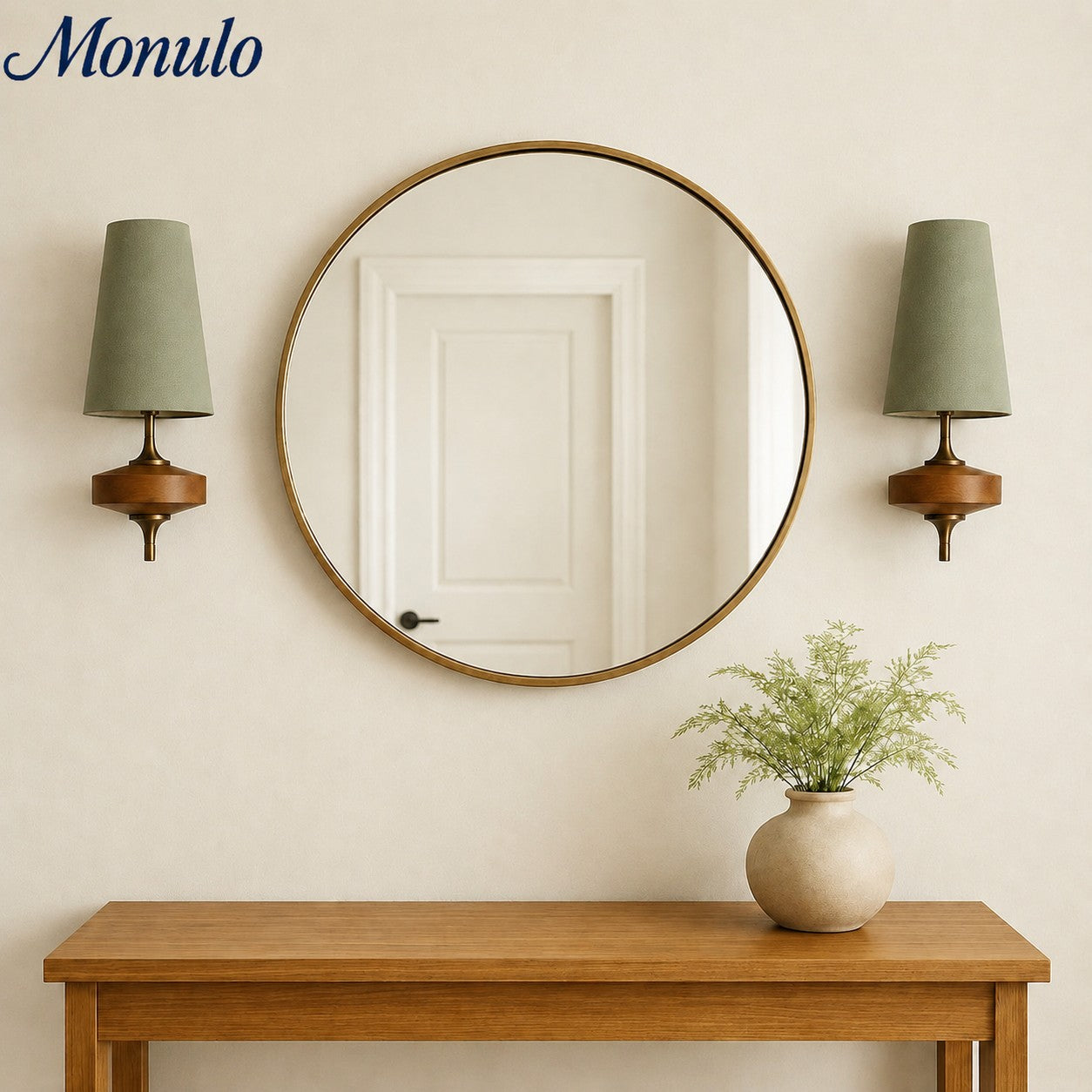 Retro Wandlamp met Stoffen Kap – Vintage Verlichting voor Slaapkamer | Sansoti