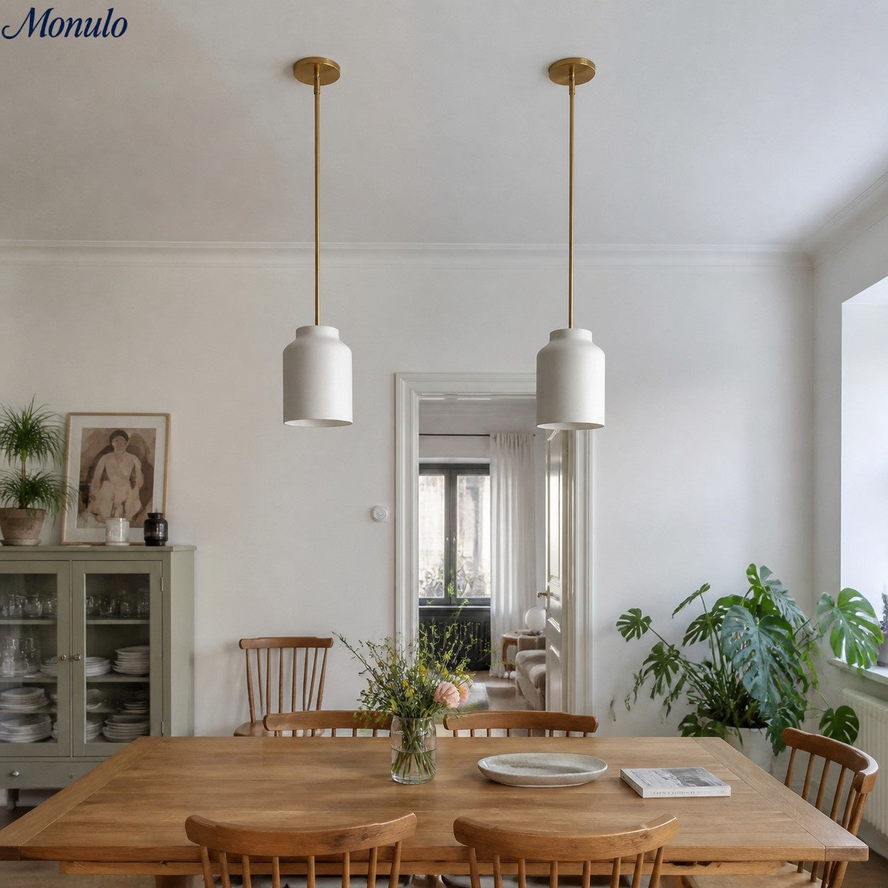 Scandinavische Hanglamp – Moderne Metalen Designlamp in Matte Afwerking – Stijlvolle Pendelverlichting voor Eetkamer Keuken Woonkamer | Sansoti