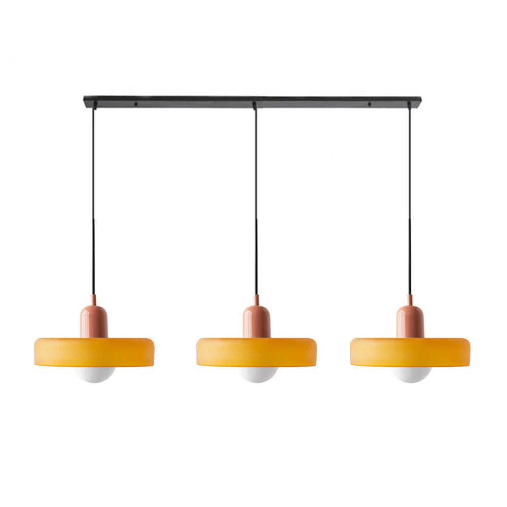 Luccon Triple Hanglamp Glas G9 Retro Kleuren Eettafel Woonkamer Design Verlichting Meerlamp | Sansoti