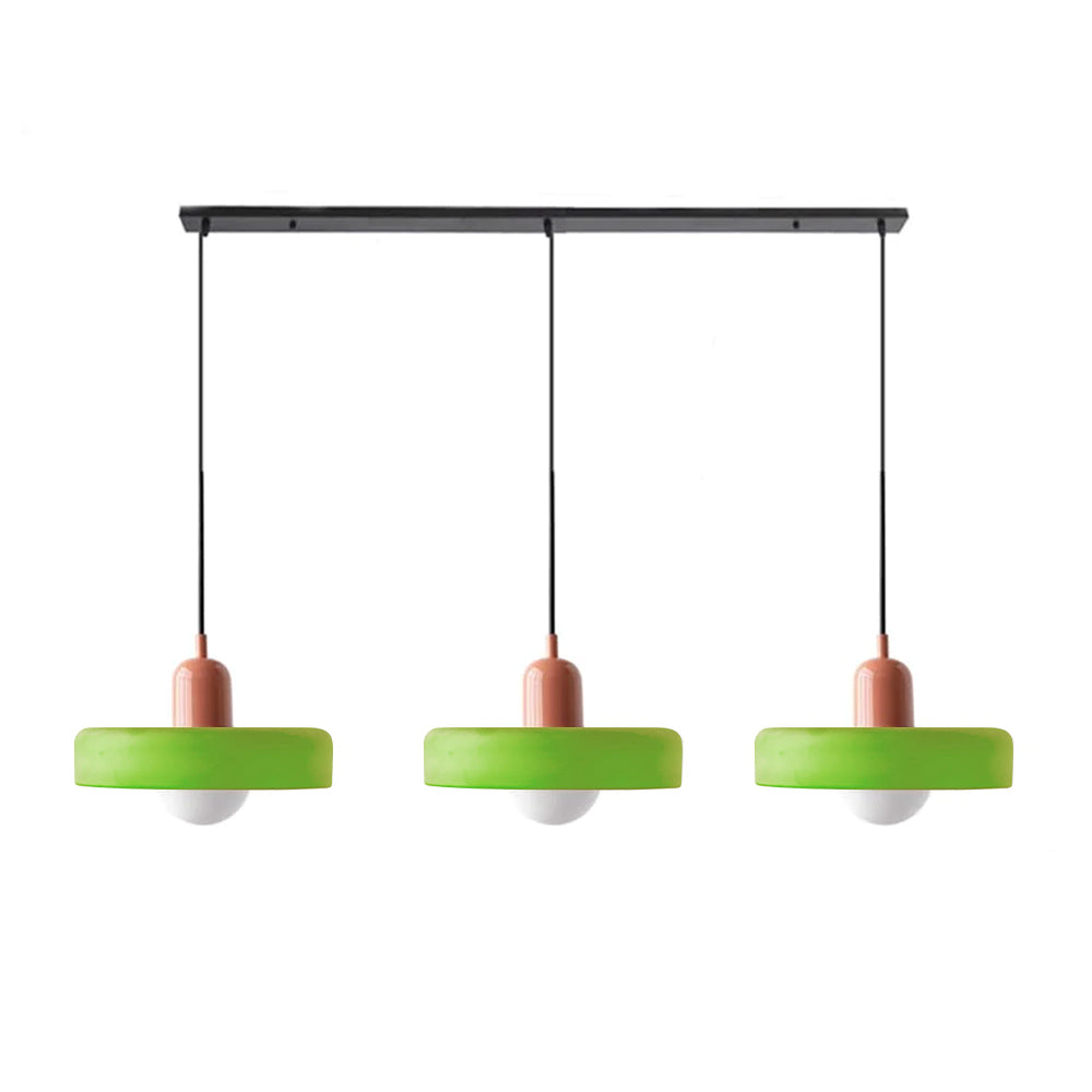 Luccon Triple Hanglamp Glas G9 Retro Kleuren Eettafel Woonkamer Design Verlichting Meerlamp | Sansoti