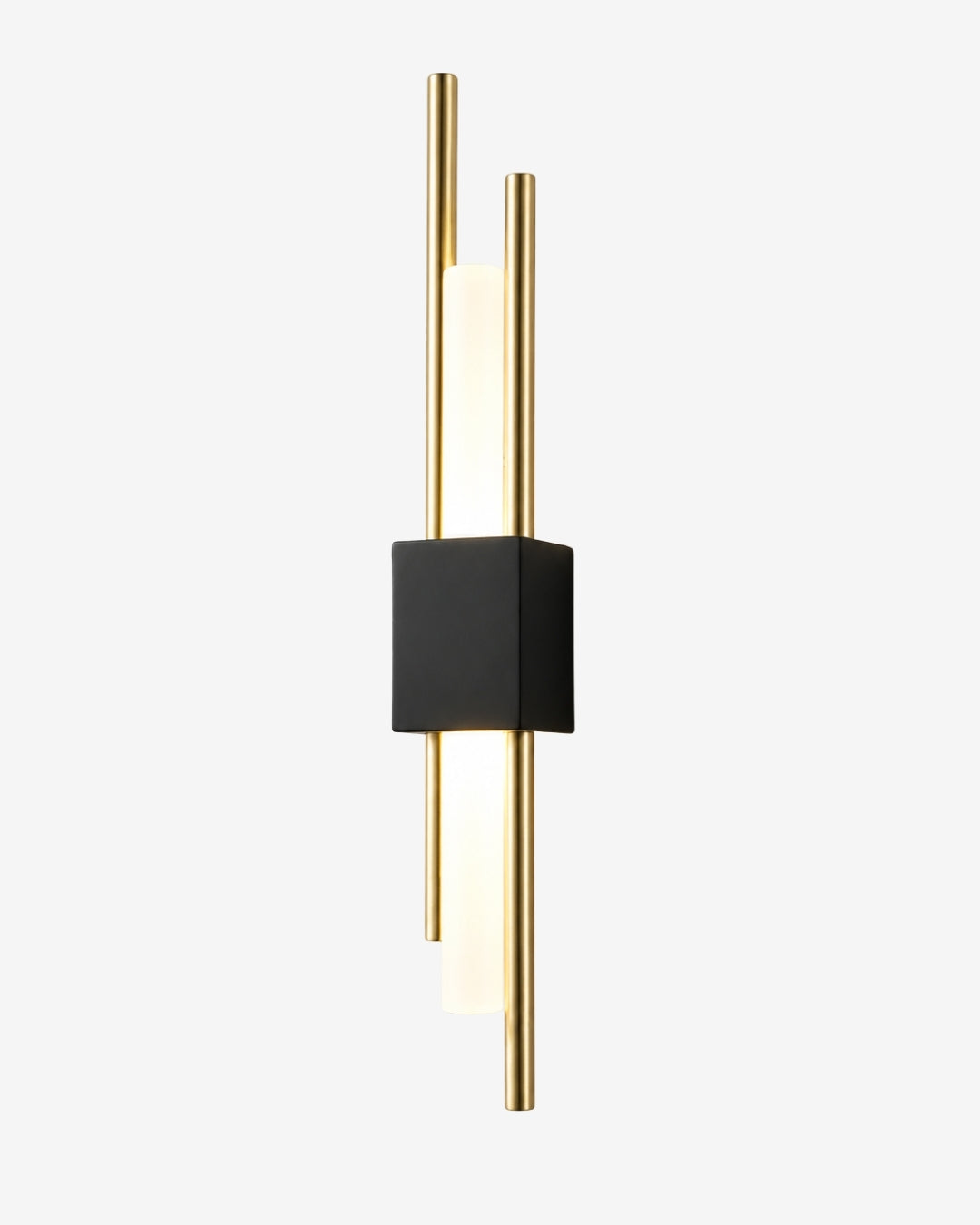 Scandinavische Minimalistische Wandlamp – Modern Verticaal Design met Gerichte LED-Verlichting – Zwart Goud | Sansoti