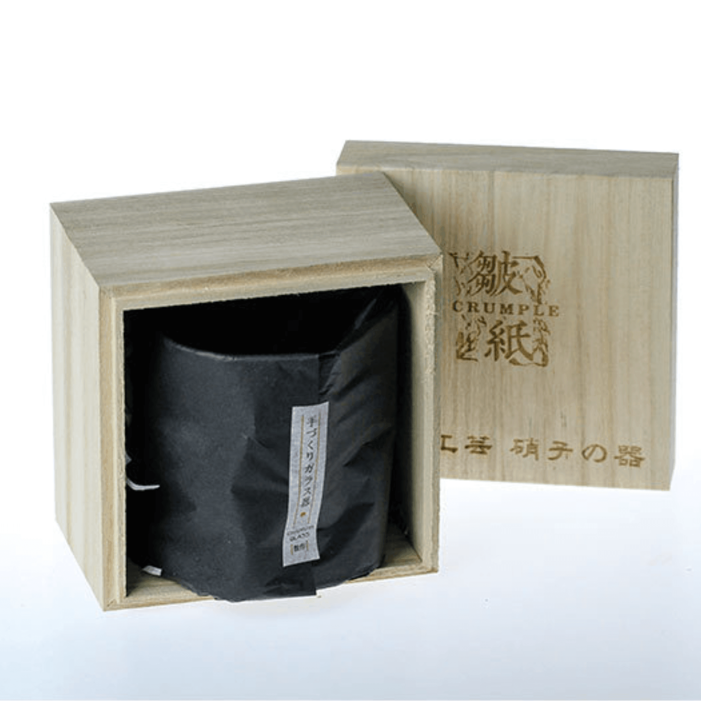Verre à whisky Edo Kiriko en cristal taillé japonais avec design froissé | Restfield