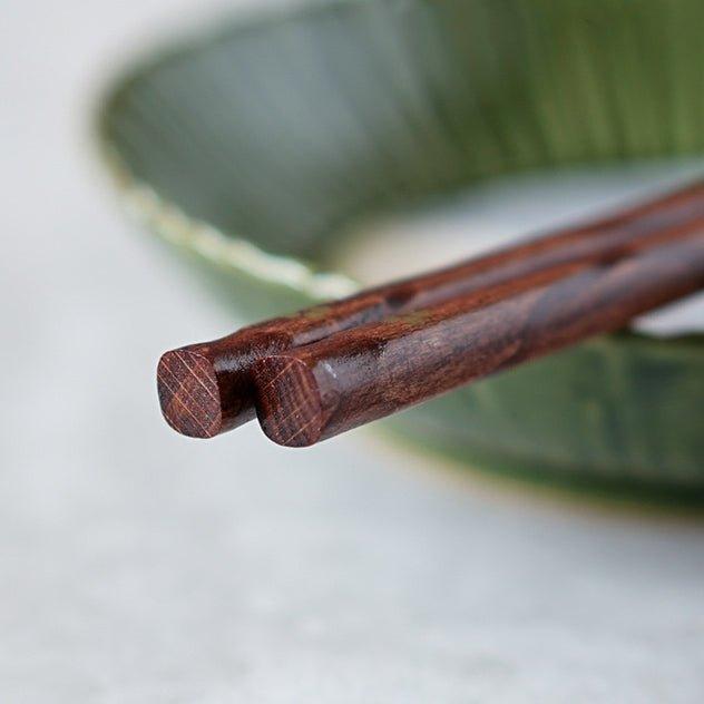 Essstäbchen Set 5 Paar Holz Goldene Sakura Kirschblüte Japanisch Handgemacht Geschenk | Restfield