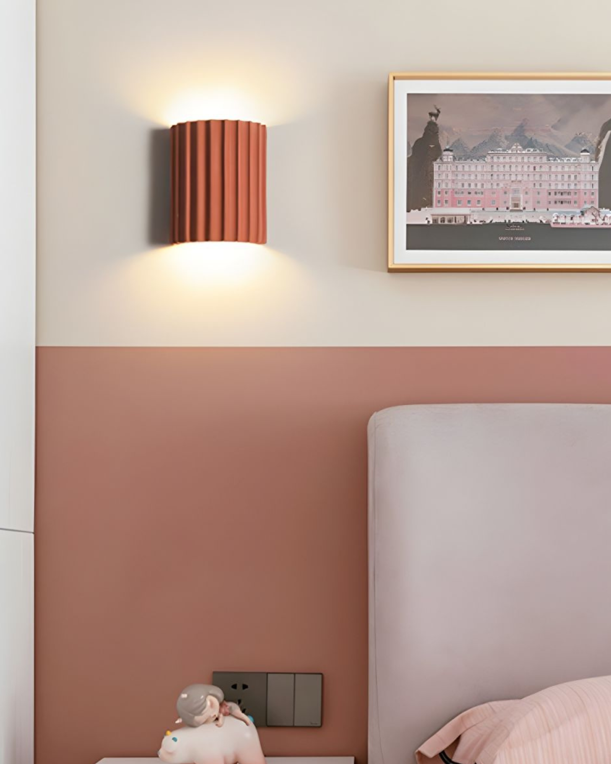 Wandlamp Ribbelstructuur Groen Met Tweezijdige Lichtbundel Voor Sfeervolle Ruimtes | Sansoti