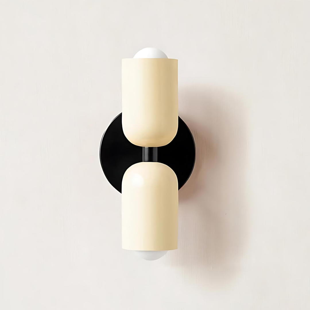Applique Murale Crème Blanc Chaud Métal Fer E27 12cm LED 2 Lumières Chambre Couloir Salon | Restfield