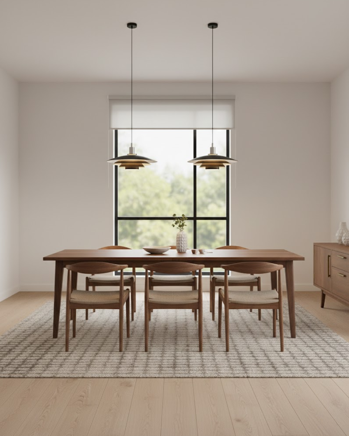 Gelaagde Metalen Hanglamp Zwart Wit Scandinavisch Design Eetkamer Woonkamer Modern Elegant Diffuus Licht Warm Sfeerlicht | Sansoti