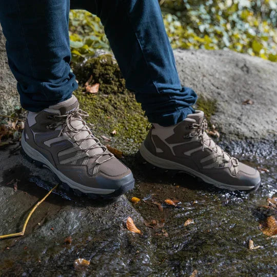 Wandellaarzen Uniseks Hoog Waterafstotend Demping Grip Leer Mesh Outdoor Hiking Enkelhoog Trekking Wandelschoenen | Sansoti