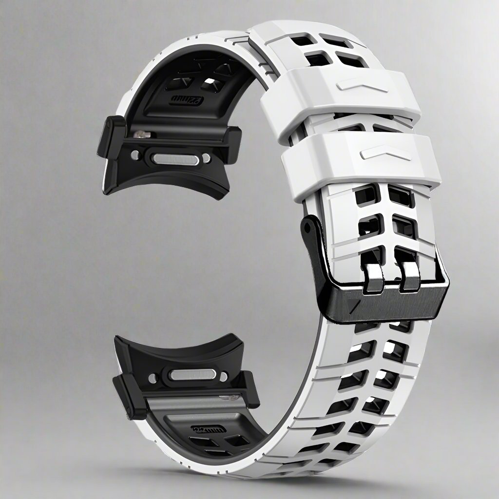 Bracelet de sport en silicone pour montre connectée de 47 mm, noir, orange, gris, rouge, bleu, blanc, vert, réglable et confortable | Sansoti