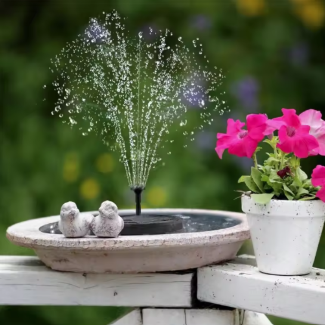 Solar-Powered Fountain Pump for Pond Birdbath and Garden with Automatic Operation | Sansoti