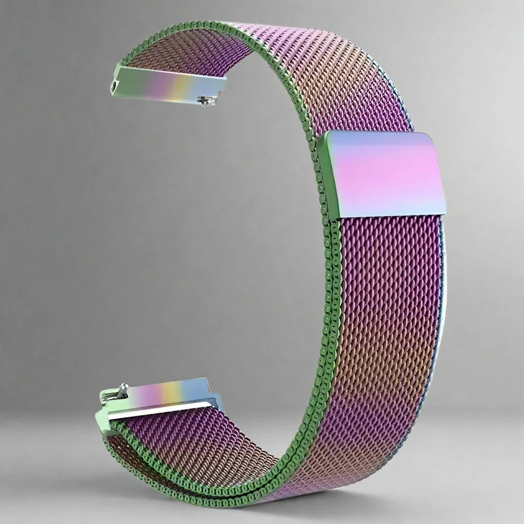 Milanese Mesh Watch Band Stainless Steel Quick-Release Adjustable Wristband Smartwatch Accessory Stylish | Sansoti