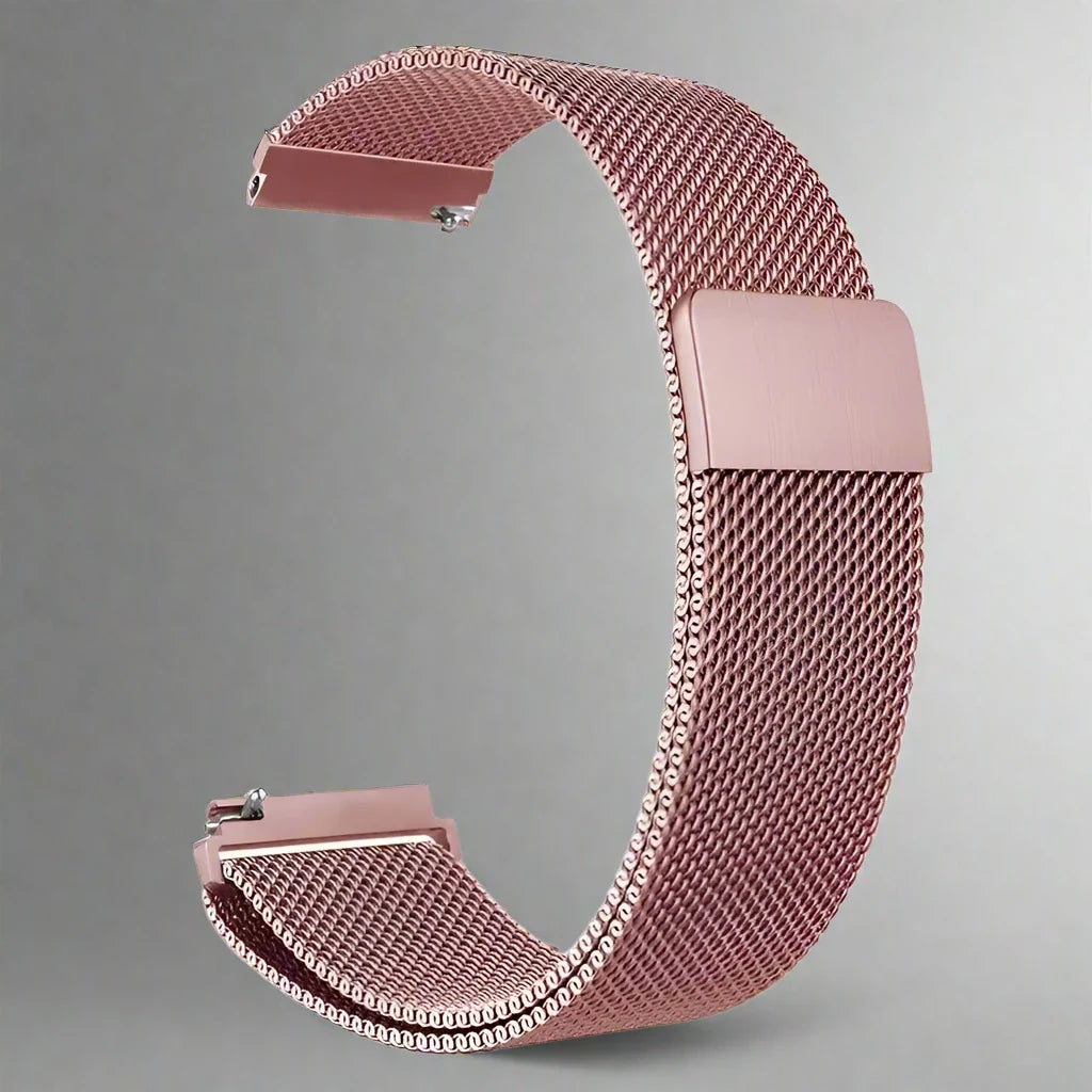 Milanese Mesh Watch Band Stainless Steel Quick-Release Adjustable Wristband Smartwatch Accessory Stylish | Sansoti