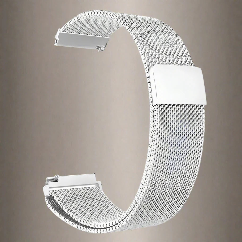 Milanese Mesh Watch Band Stainless Steel Quick-Release Adjustable Wristband Smartwatch Accessory Stylish | Sansoti