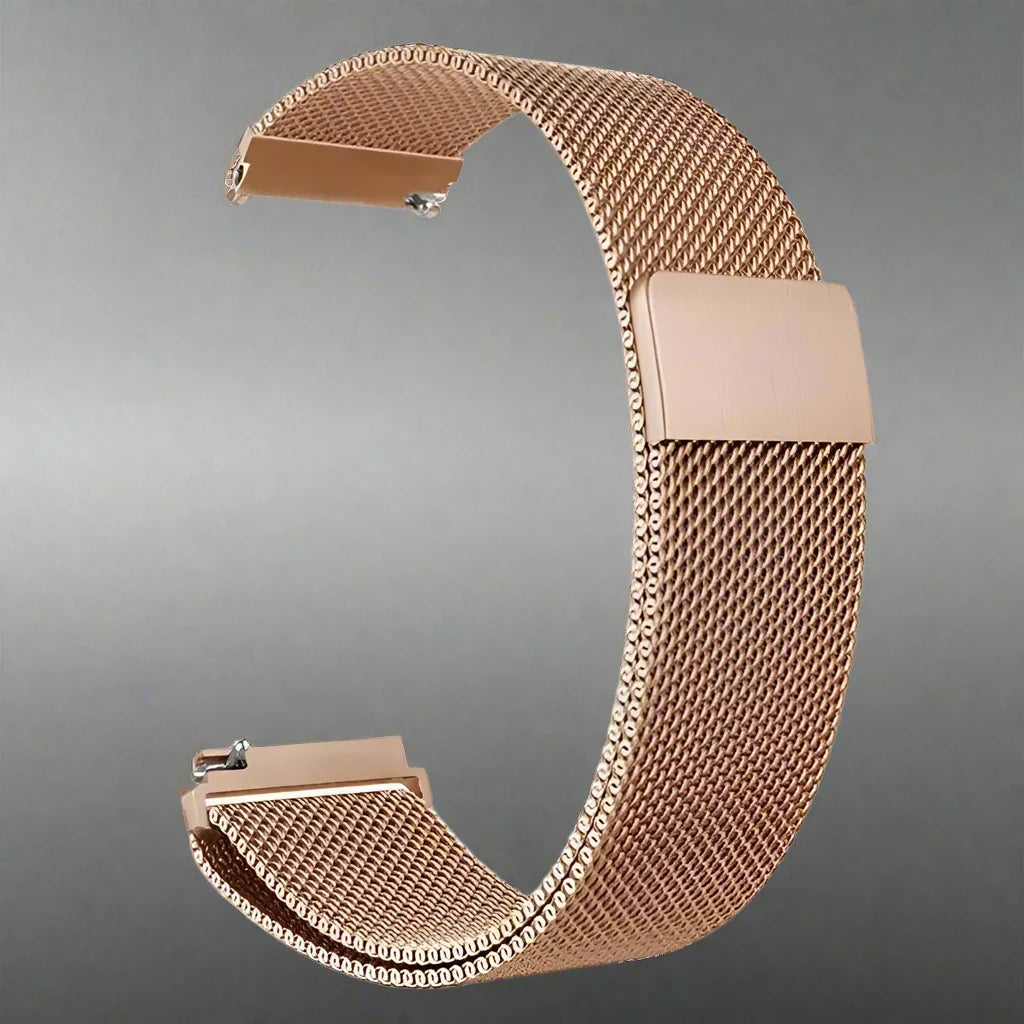 Milanese Mesh Watch Band Stainless Steel Quick-Release Adjustable Wristband Smartwatch Accessory Stylish | Sansoti