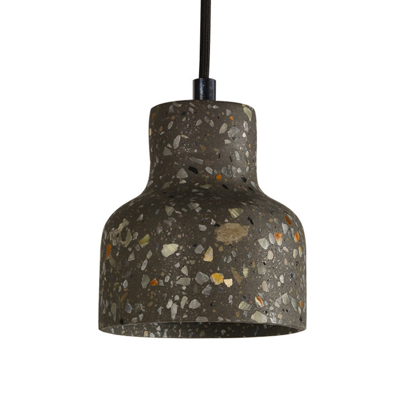 Lampa wisząca z cementu terrazzo, oświetlenie stołu jadalnego, industrialny design, lampa pendel, oprawka E26 E27, styl nordycki | Sansoti