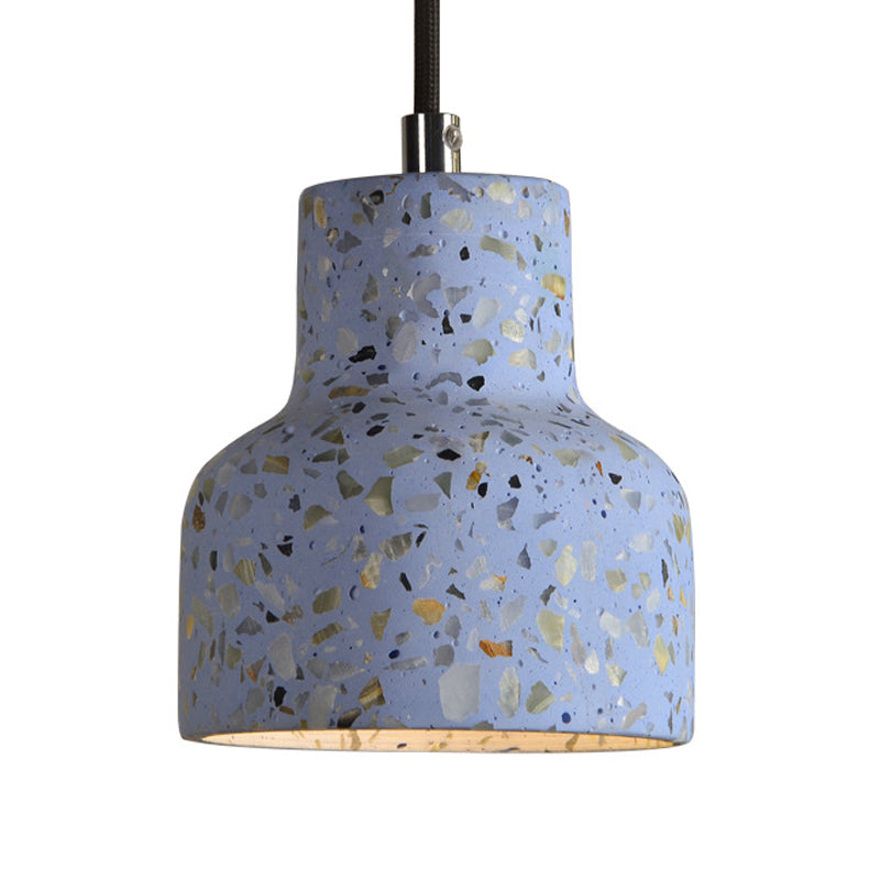 Lampa wisząca z cementu terrazzo, oświetlenie stołu jadalnego, industrialny design, lampa pendel, oprawka E26 E27, styl nordycki | Sansoti