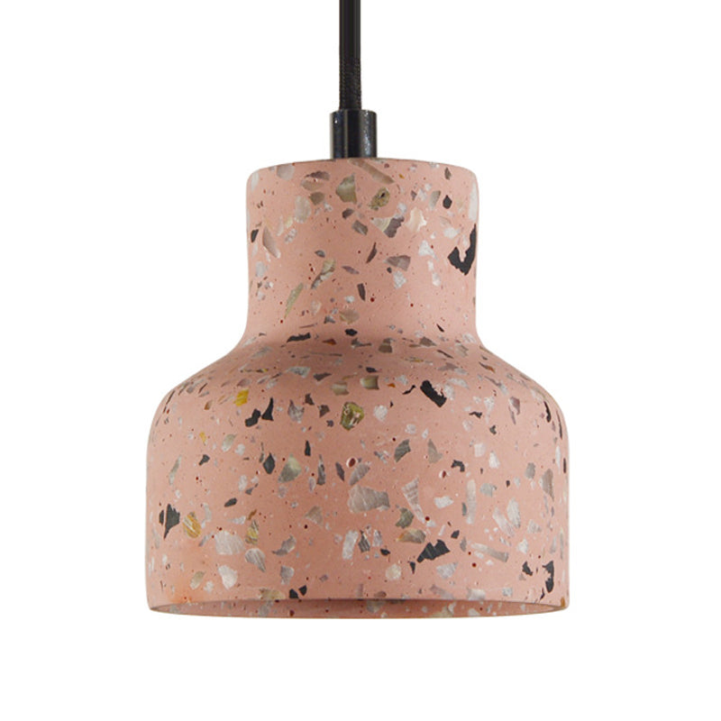 Lampa wisząca z cementu terrazzo, oświetlenie stołu jadalnego, industrialny design, lampa pendel, oprawka E26 E27, styl nordycki | Sansoti