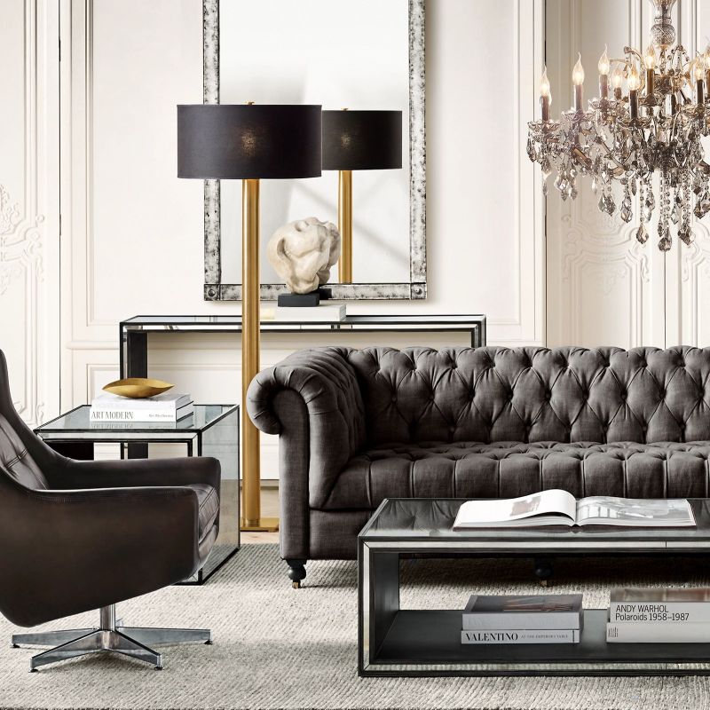 Kristallen Kroonluchter Rond 70cm met 12 Lichtpunten Rococo Stijl Messing Frame voor Eetkamer en Salon | Sansoti
