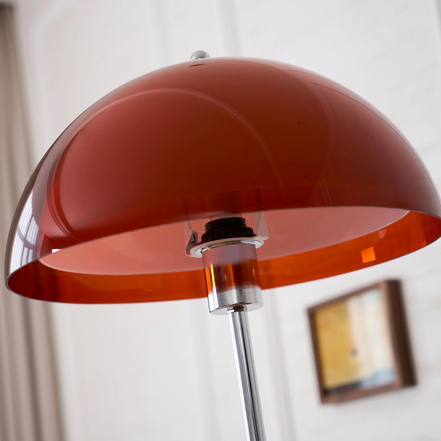 Tavino Stehleuchte Holz Metall Bernstein Wohnzimmer Leselampe Retro Design Stimmungslicht Moderne Stehlampe | Restfield