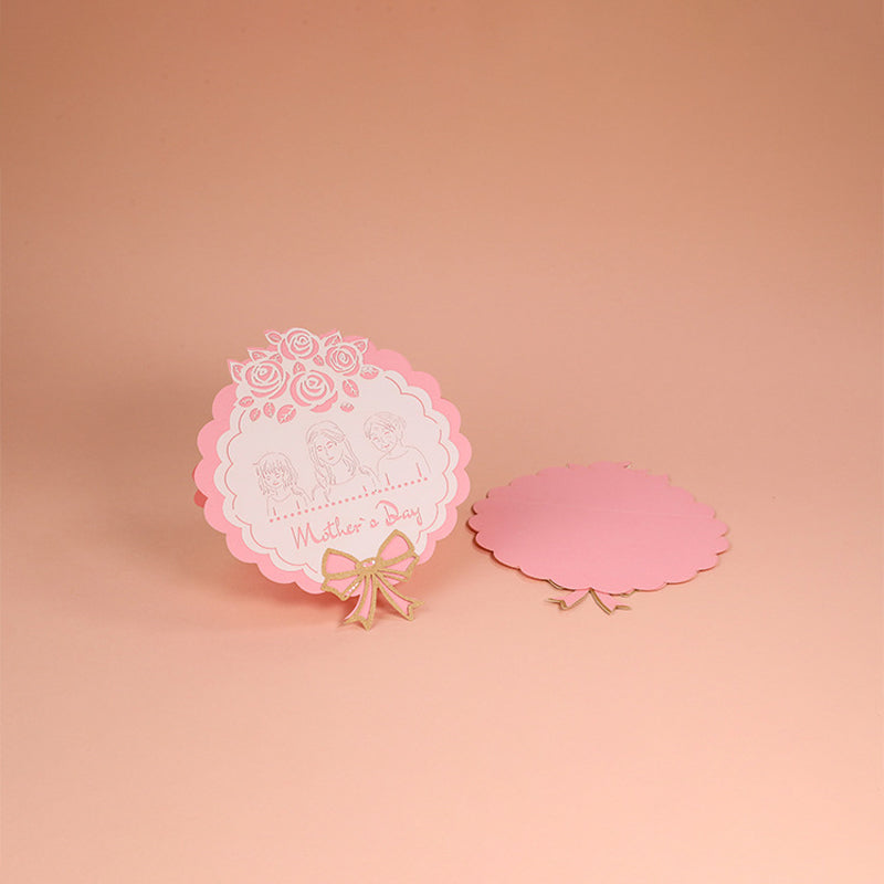 3D-Pop-up-Grußkarte mit Blumenmotiv für Muttertag, Geburtstag und Jubiläum - persönliches Geschenk und Grußkarte | Sansoti
