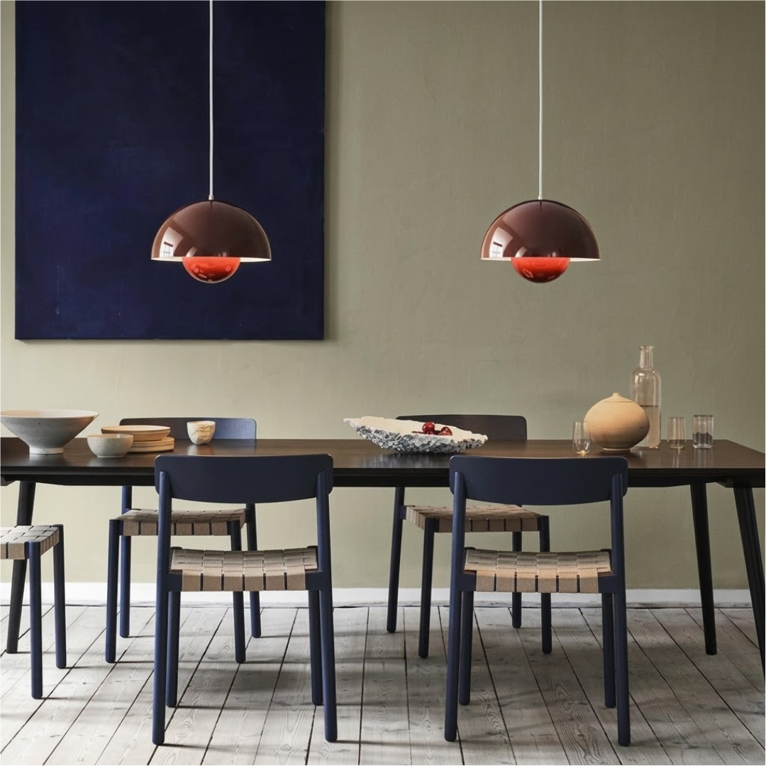 Suspension avec jardinière, design scandinave, métal E27, lumière blanc chaud, câble réglable, pour salon ou cuisine | Sansoti