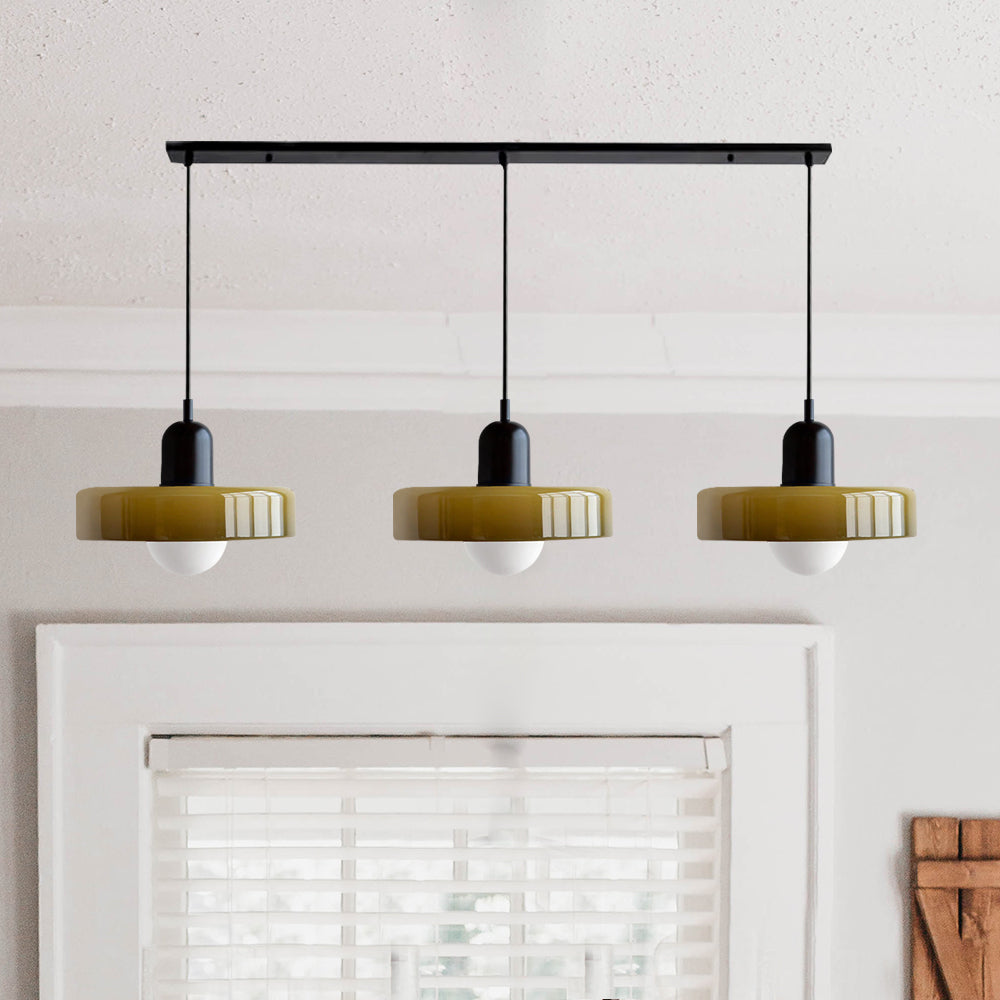 Luccon Triple Hanglamp Glas G9 Retro Kleuren Eettafel Woonkamer Design Verlichting Meerlamp | Sansoti