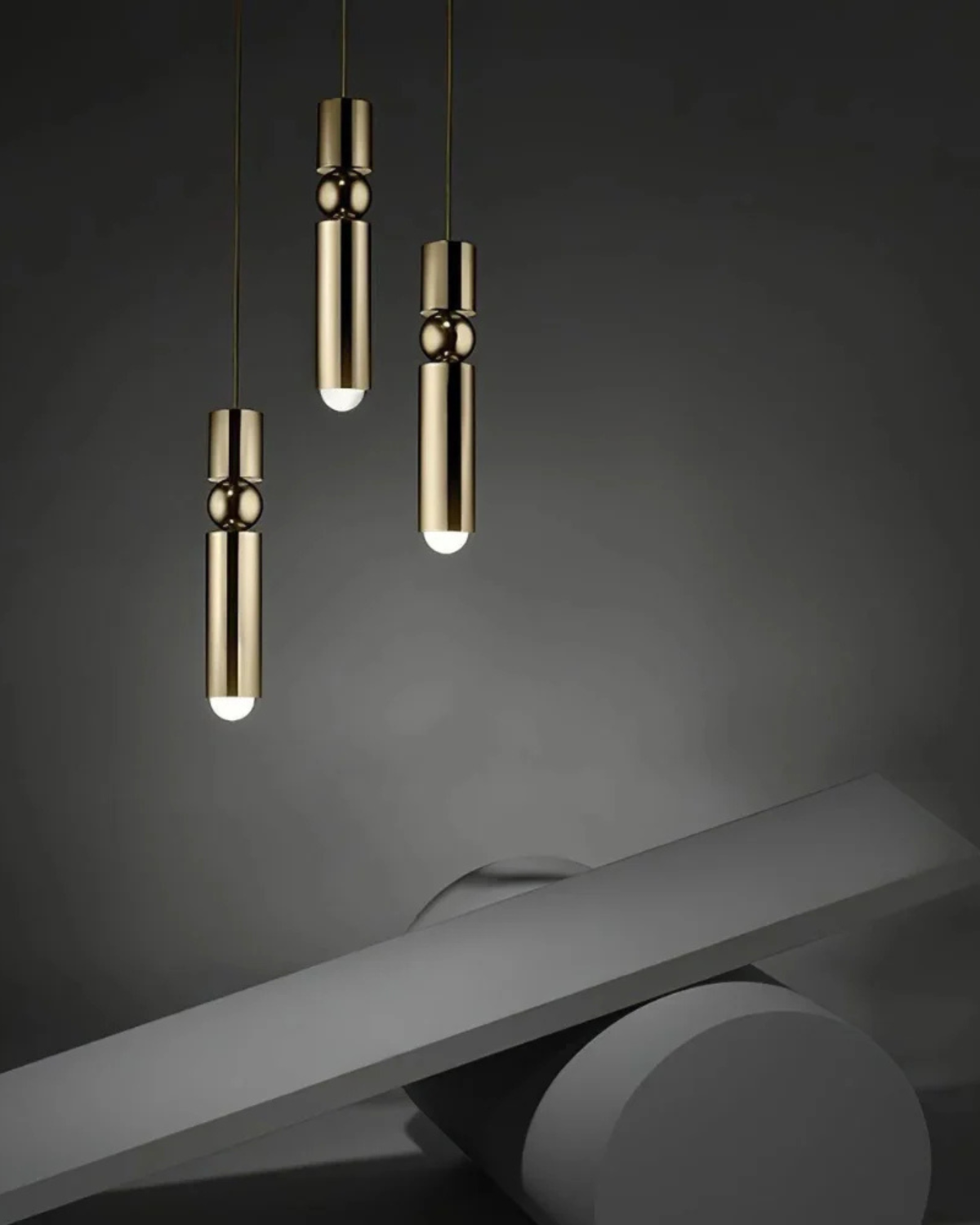 Sculptuurlamp Hanglamp met Vloeiende Vormen Zwart Goud Zilver 1-3-5 Lichtpunten Modern Design Eetkamer Woonkamer Slaapkamer Verlichting | Sansoti