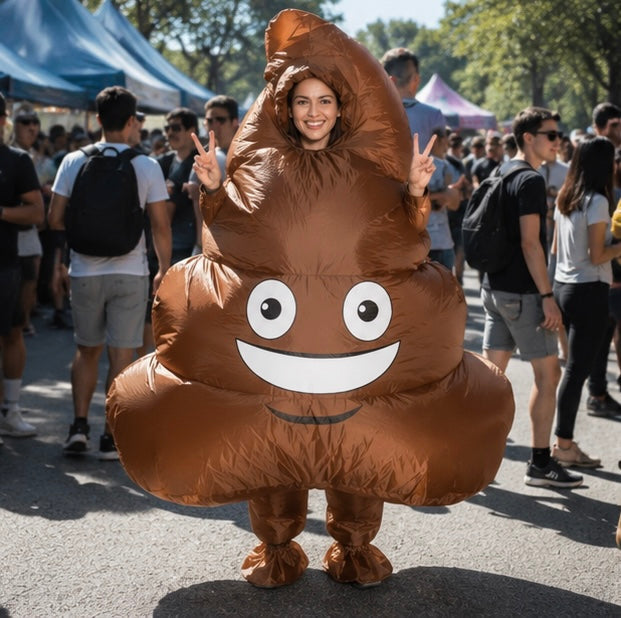 Inflatable Party Costume Emoji Character Halloween Funny Party Outfit Cosplay Fancy Dress Carnival | Sansoti