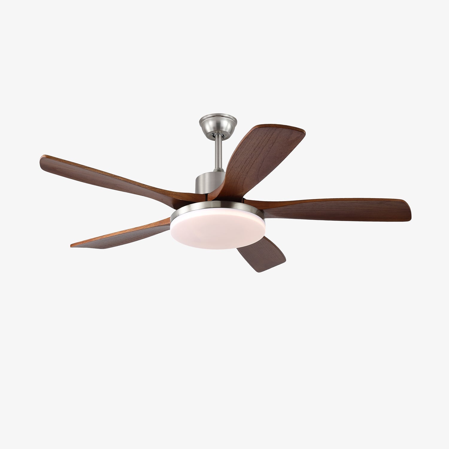 Moderne plafondventilator met verlichting – houtlook design voor ultiem comfort | Sansoti
