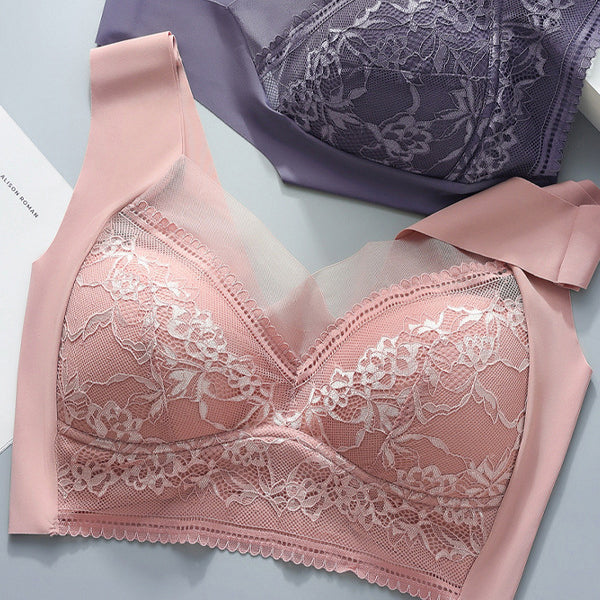 Push-up BH met Kant Draadloos Beugelloos Ondersteunend Comfortabel Ademend Stretch Dames Lingerie Elastisch | Sansoti