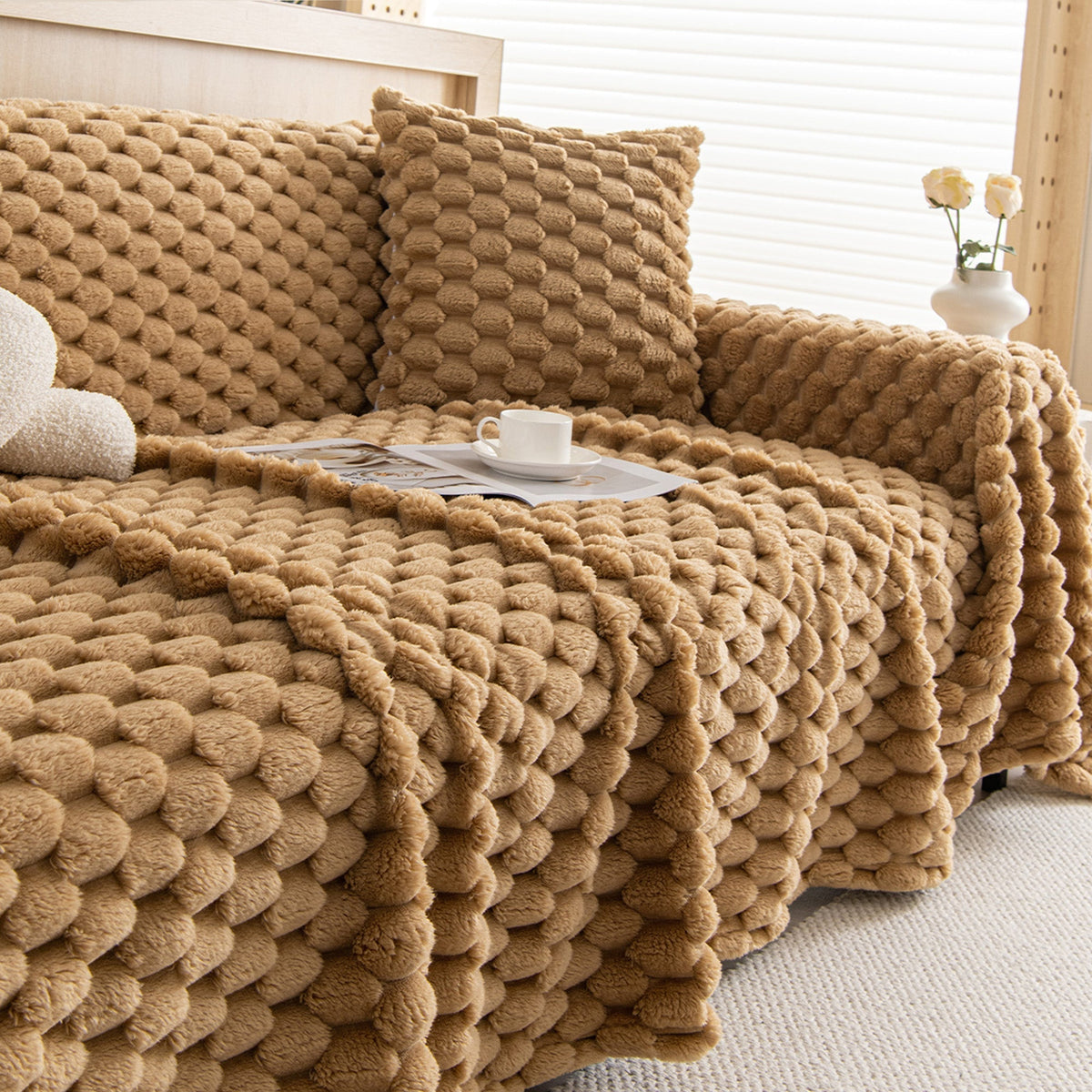 Gewebter waschbarer Sofabezug für Haustiere 180x230 230x420 cm - Schutz vor Flecken, Kratzern, Abnutzung und Hundehaaren | Sansoti