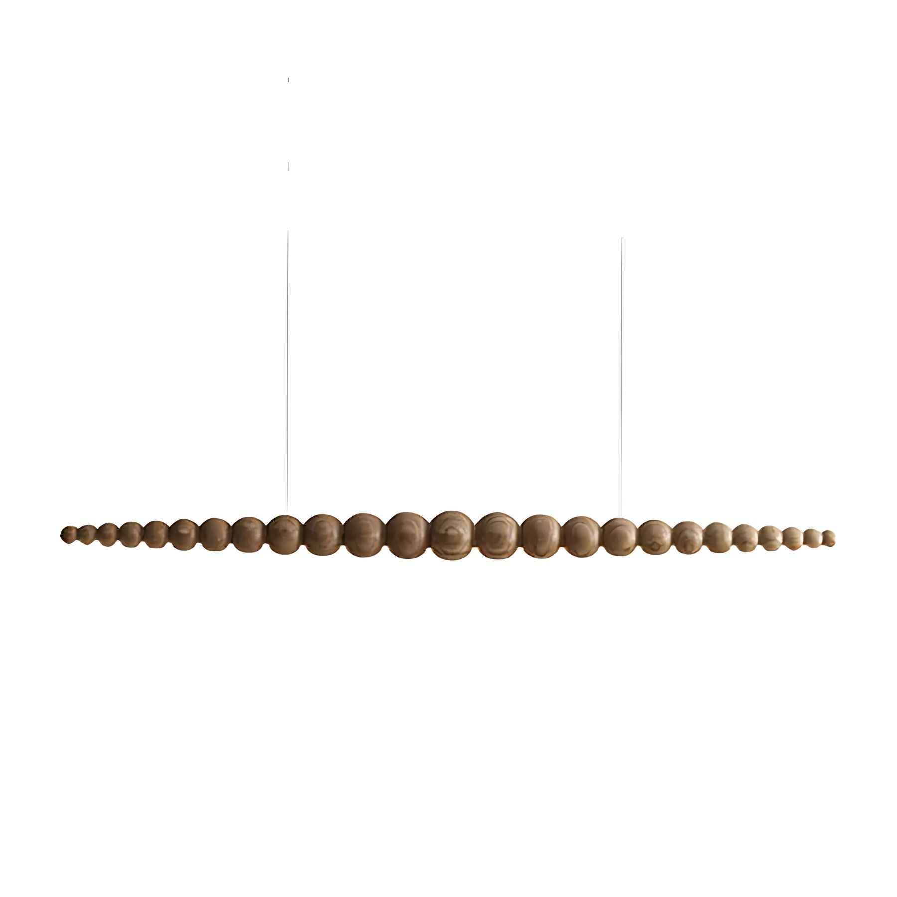 Hanglamp LED Hout Metaal Zwart Warm Wit Eettafel Kookeiland Moderne Verlichting Lineaire Hanglamp Scandinavisch Interieur | Sansoti