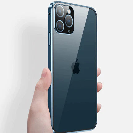 Magnetisch Glazen Telefoonhoesje met Privacy Screenprotector — 360° Bescherming voor iPhone | Sansoti