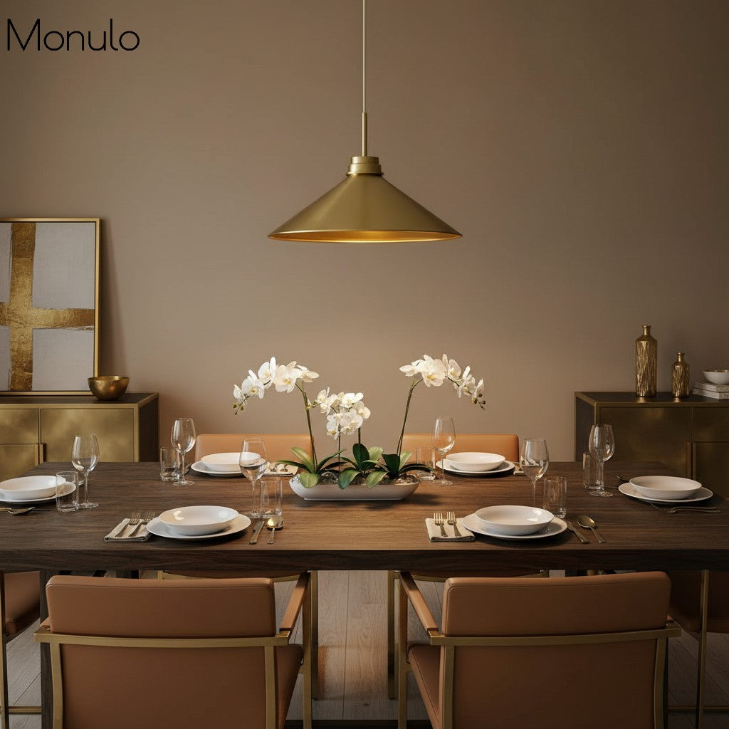 Kegelvormige Hanglamp in Landelijke Stijl - Dimbaar - Voor Keuken en Hal - Scandinavisch Geïnspireerd - Modern Farmhouse Verlichting | Sansoti