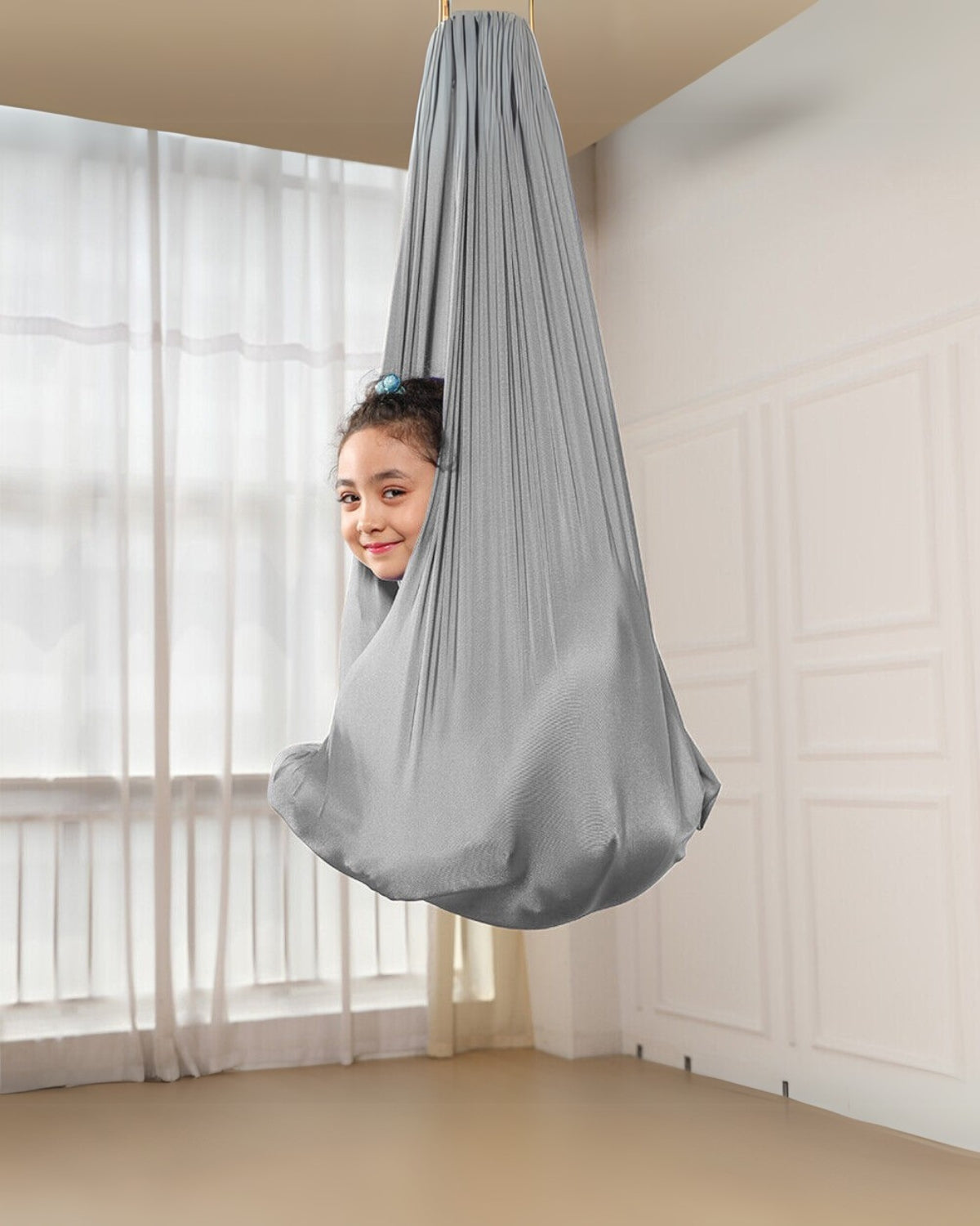 Sensorische Hangschommel voor Kinderen – Zacht Cocon Design – Therapeutische Schommelstoel met Diepe Drukstimulatie voor Rust en Ontspanning | Sansoti