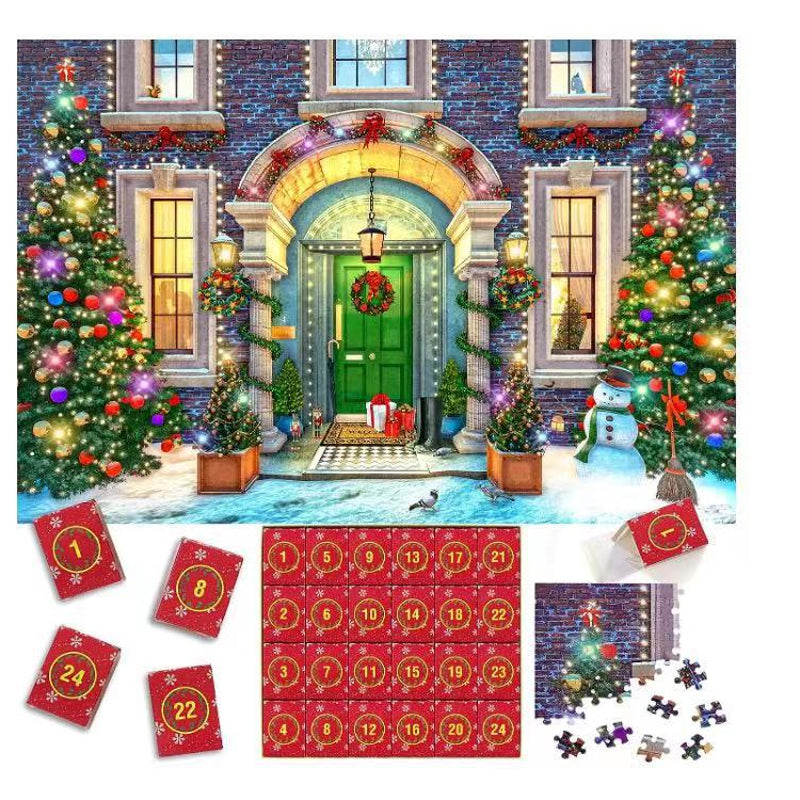 Calendrier de l’Avent en briques de construction, 24 jours, modèles de Noël, jouet créatif et éducatif en ABS pour enfants, complet | Sansoti