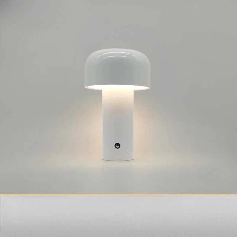 Lampe de table champignon rechargeable sans fil LED 25cm design | Restfield