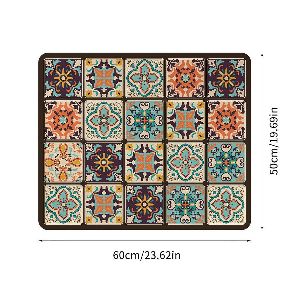 Beschermende Apparaatmat met Retro of Modern Design – Anti-Slip Microvezeldoek voor Keukenapparaten – Stijlvolle Bescherming tegen Krassen, Stof en Vocht – Verkrijgbaar in Retro Plaid, Blauw, Grijs, Desert en Abstract – 20x24 inch | Sansoti