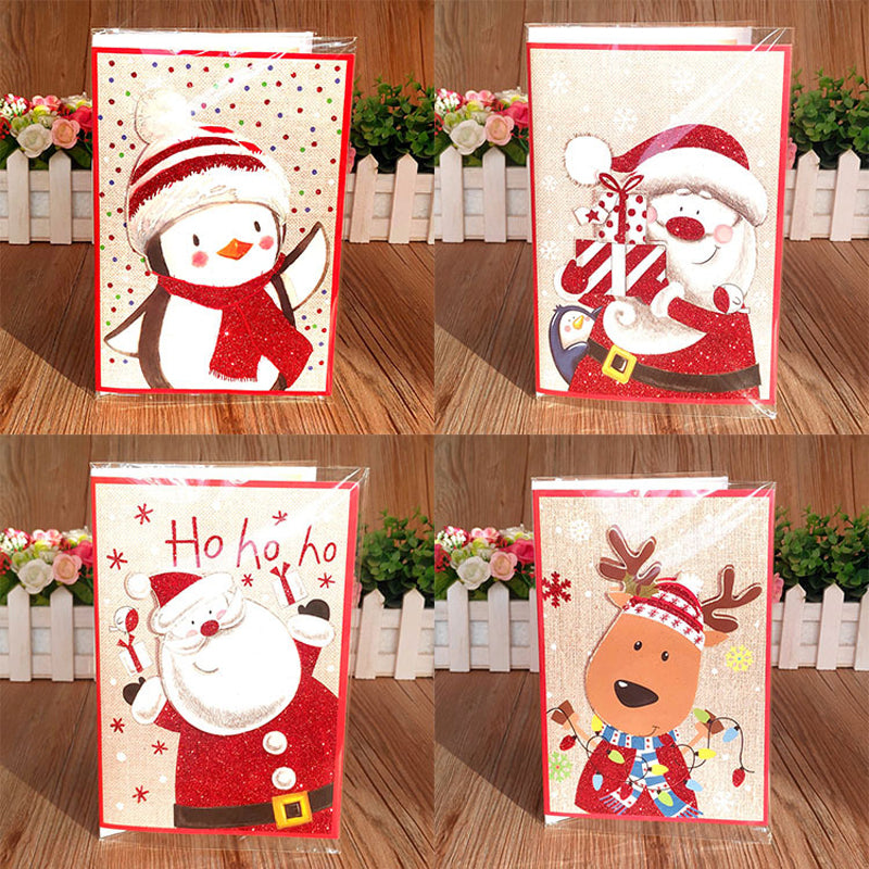 Set musikalischer Weihnachtskarten mit Klang und Lichtern für gemütliche Feiertage Originelle Geschenke Grußkarten | Sansoti