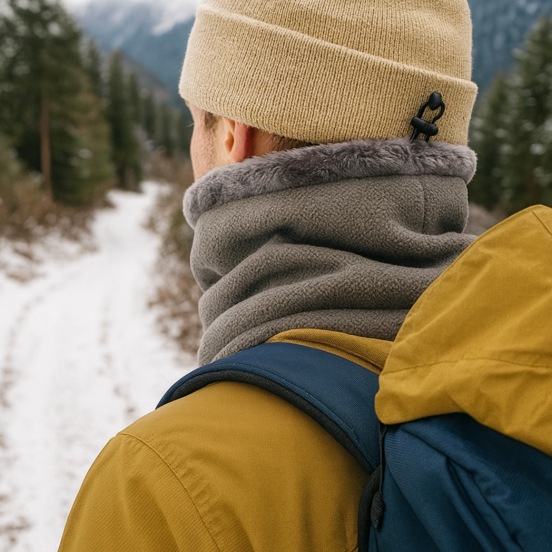 Fleece Nekwarmer met Verstelkoord - Multifunctioneel Winteraccessoire voor Outdoor Sport Wandelen Fietsen | Sansoti