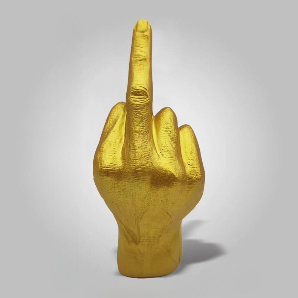 Beeldje Sculptuur Brutale Uitstraling Resin Decoratie Zwart 19cm Binnen Buiten | Sansoti
