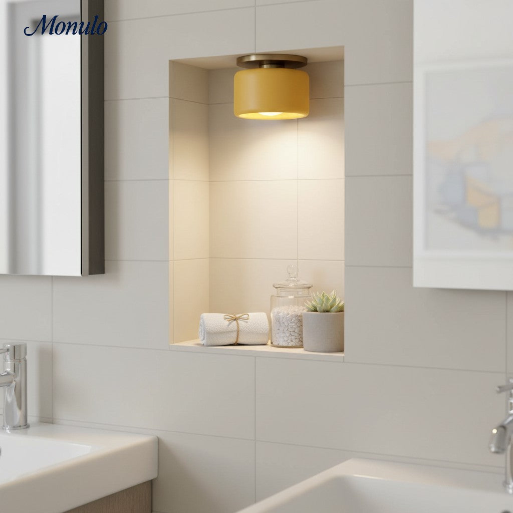 Porselein Plafondlamp Rond Modern – Zachte Sfeerverlichting voor Gang Kantoor Keuken | Sansoti