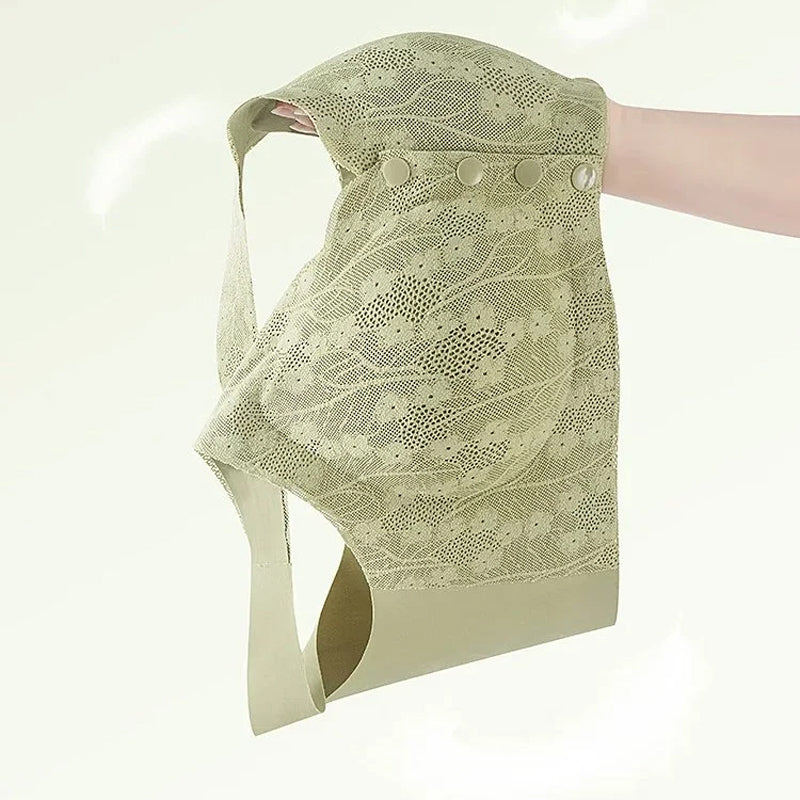 Comfortbeha zonder beugel met voorknopen zachte ondersteuning huidvriendelijk elastisch draagcomfort dagelijks gebruik | Sansoti