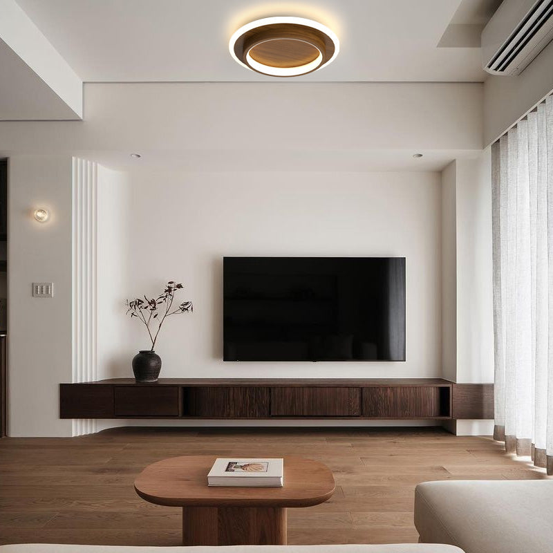 LED Deckenleuchte Rund 10W 20W Schwarz Weiß Schlafzimmer Flur Wohnzimmer Moderne Deckenbeleuchtung Niedrige Deckenlampe | Restfield