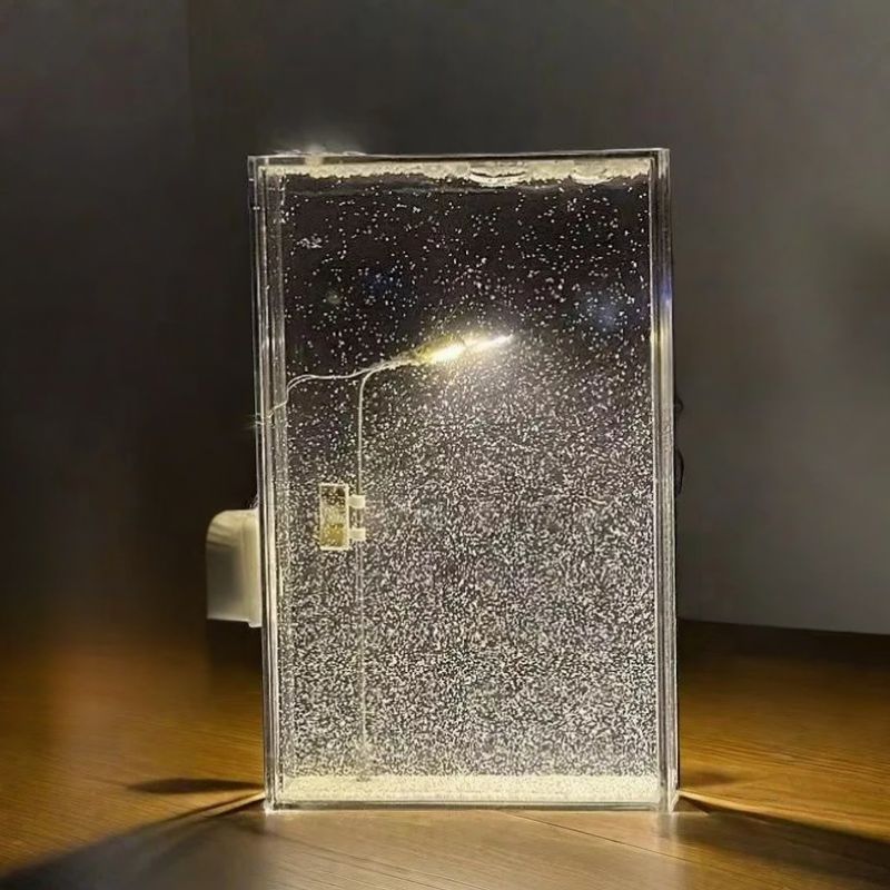 DIY Winterlandschap Tafellamp met Sneeuweffect en Warm Licht | Sansoti