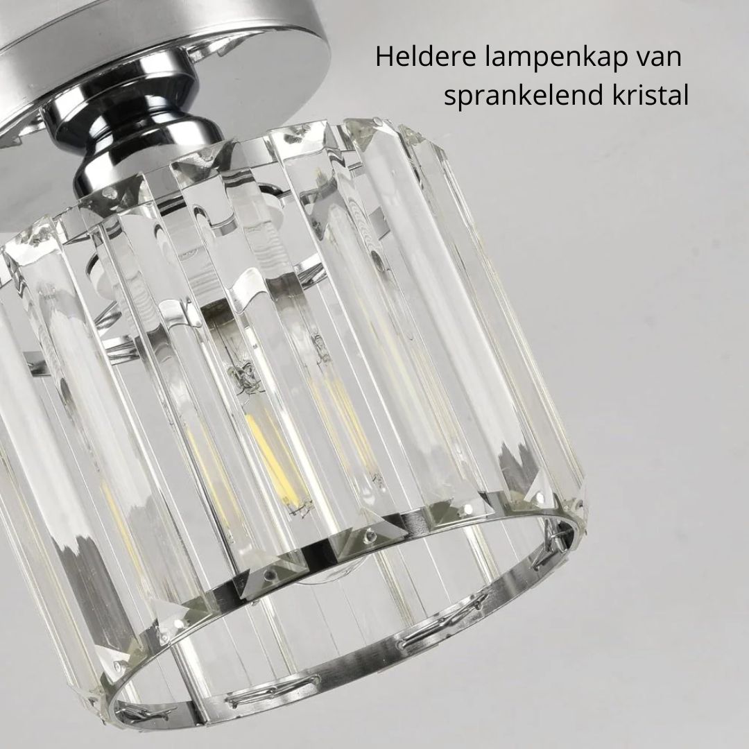 Kilon plafondlamp kristal kubus messing plafond hal woonkamer slaapkamer moderne verlichting compact | Sansoti