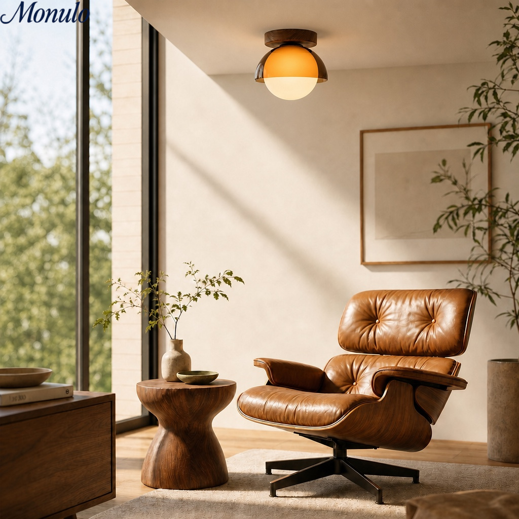 Vintage Plafondlamp met Zonsondergangstinten voor Gang en Entree – Moderne Sfeerverlichting | Sansoti