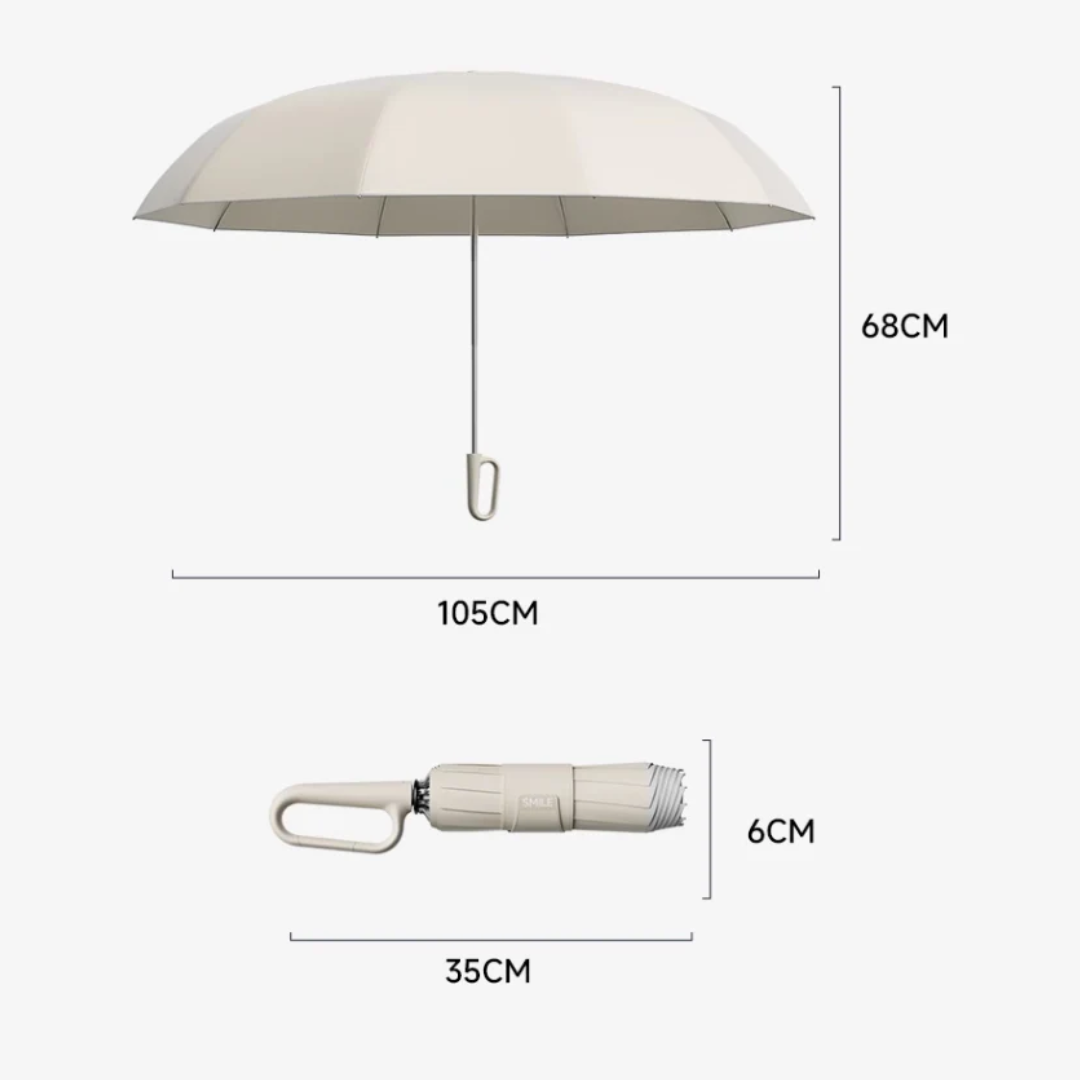Automatische Stormparaplu met Reflecterende Rand – Windbestendig & Compact voor Onderweg | Sansoti